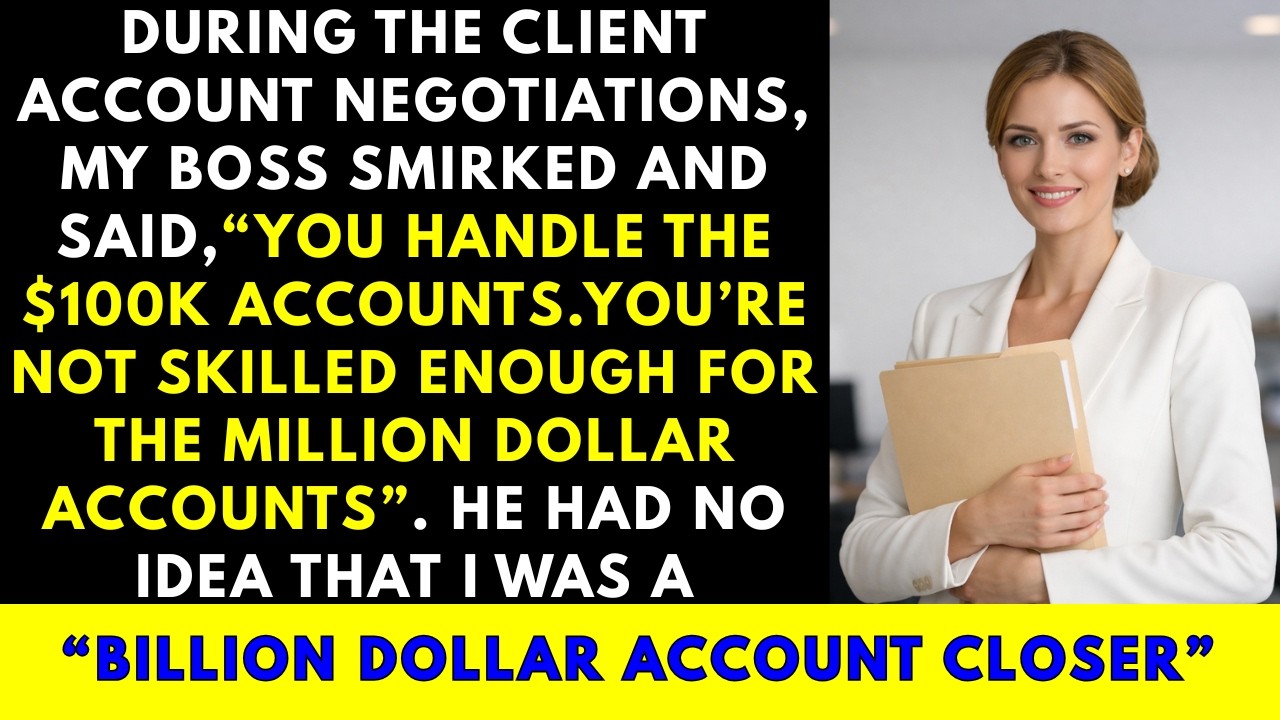 I showed my BOSS why they call me the 'BILLION DOLLAR CLOSER'... - Revenge Story