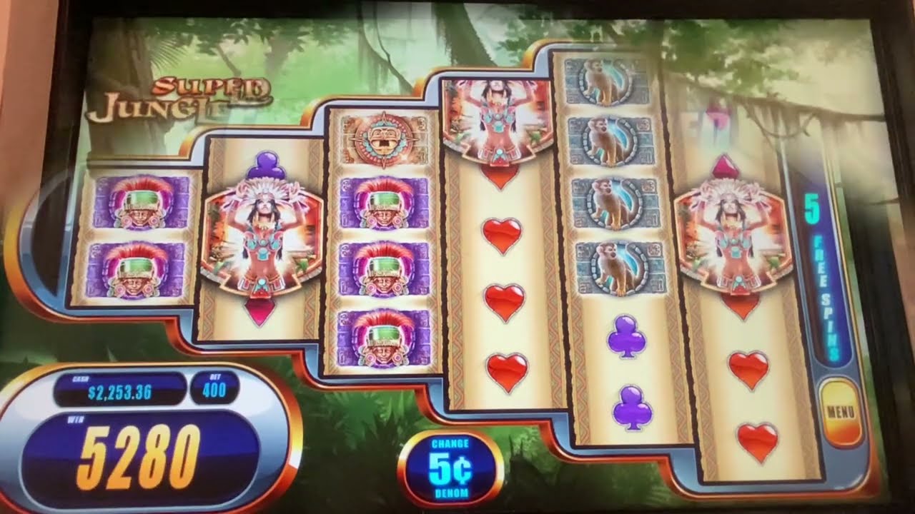 UNBELIEVABLE! $2,020 to $5900! JACKPOTS! Bonus Super Jungle Wild Slot Machine