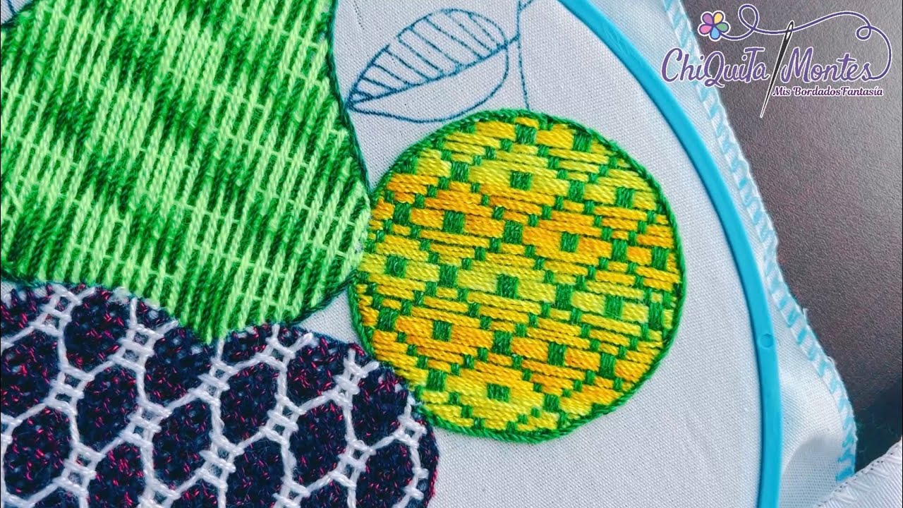 Bordado Fantasía Naranja 13 #bordado #embroidery #tutorial