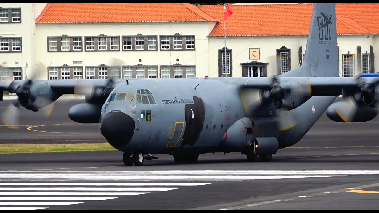 LOCKHEED C-130H30 HERCULES | Portuguese Air Force | Takeoff | Lajes Terceira Island Azores