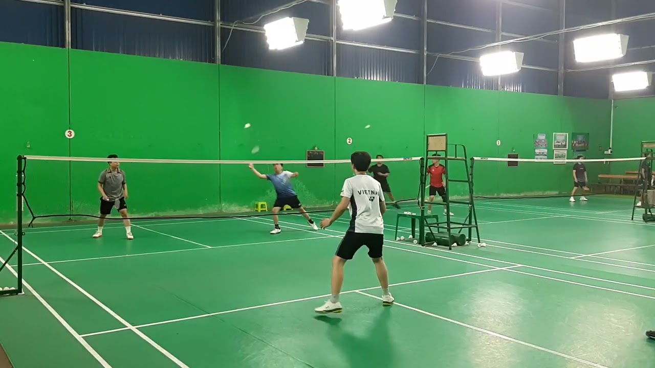 Kha - Đức Vs Hiền - Huy. 090326. Cầu lông giải trí, rèn luyện sức khỏe