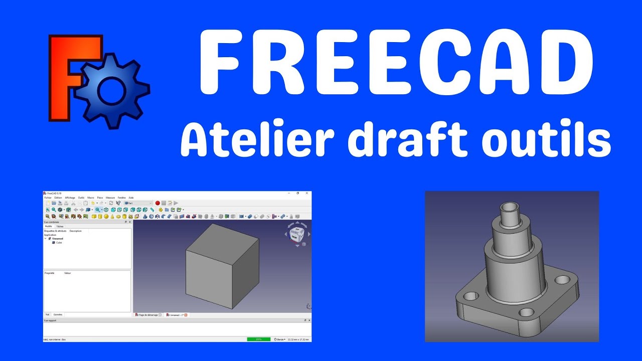 Freecad atelier draft outils