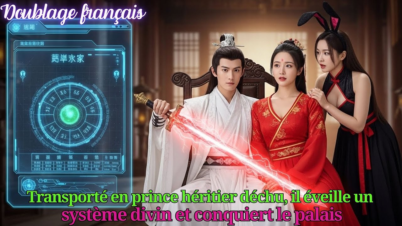 Transporté en prince héritier déchu, il éveille un système divin et conquiert le palais