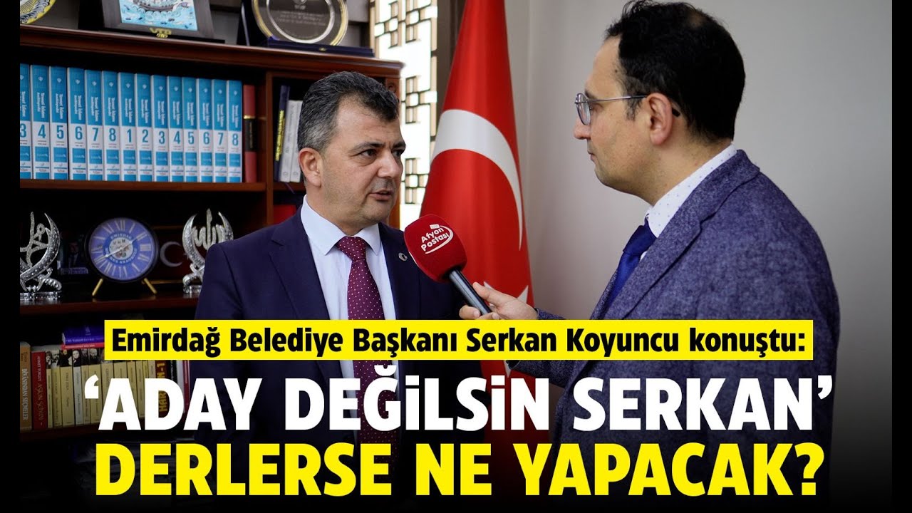Emirdağ Belediye Başkanı Serkan Koyuncu konuştu: ‘Aday değilsin Serkan’ derlerse ne yapacak?