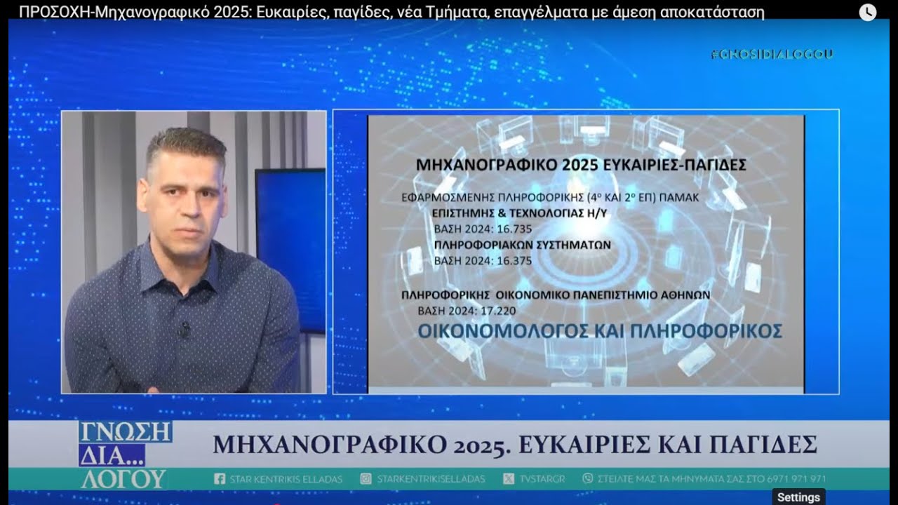Μηχανογραφικό 2025 Χρήστος Ατλάσης