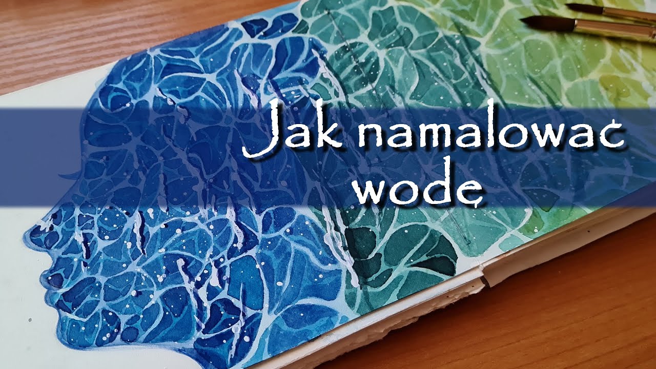 Morska Nimfa | Jak namalować morze, fale, wodę | Akwarela krok po kroku | tutorial