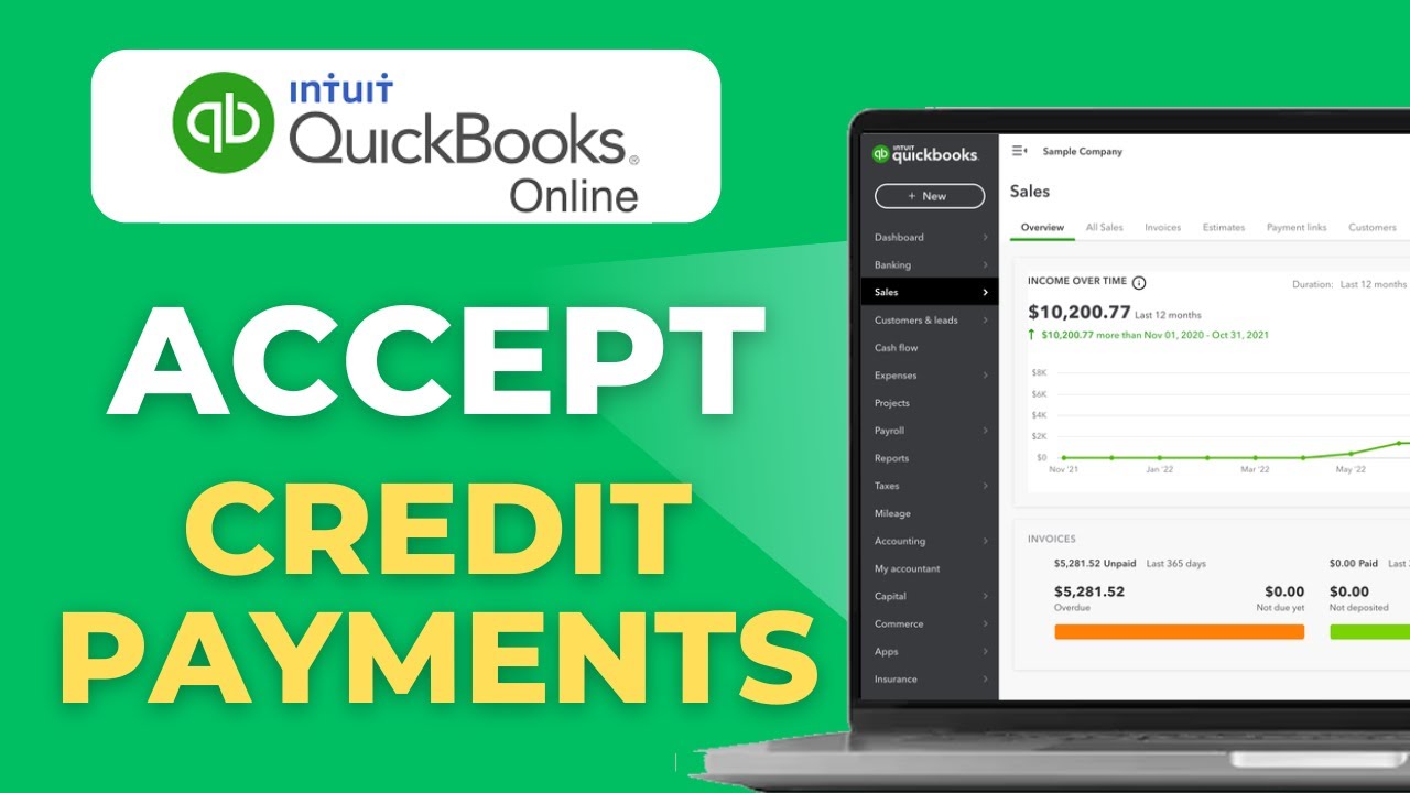 Как принимать платежи по кредитным картам в QuickBooks Online