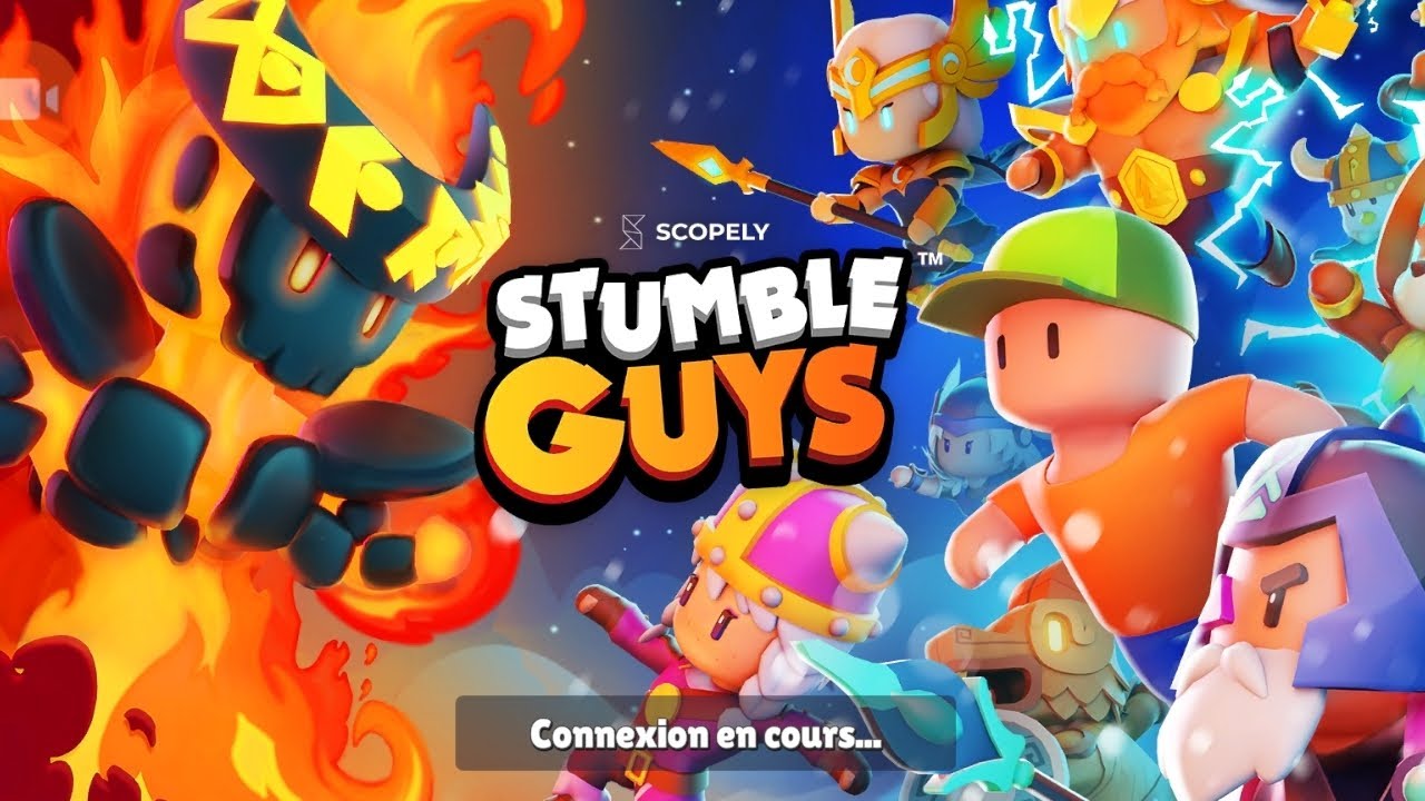 Stumble Guys mais je joue a bloc dash en équipe de 4