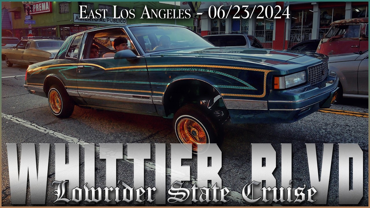 🚗💨 Ultimate Lowrider State Holiday: Cruising Down Whittier Boulevard! Must See Footage 📹✨