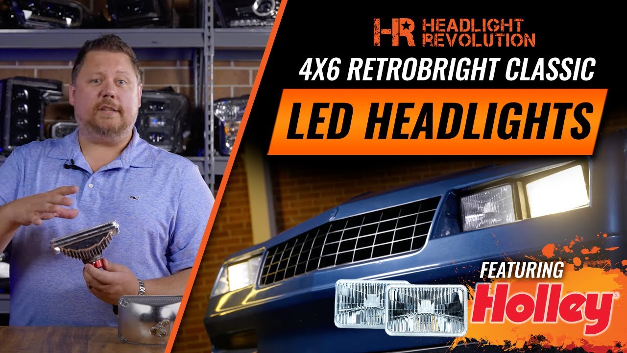 Holley RetroBright 4x6 Classic Style LED headlights | The ONLY Option for your Vintage Car or Truck!
