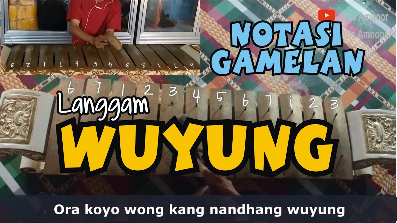 Notasi Gamelan Langgam Wuyung