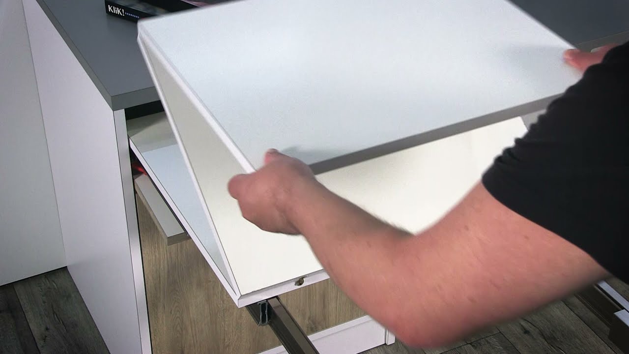 Pull-Out Table Fitting with Folding Leg from H&auml;fele