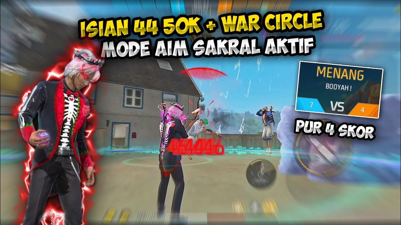 GAME PLAY ISIAN 44 50K + WAR ANTAR CC ✘ GARENA FREE FIRE 🇮🇩
