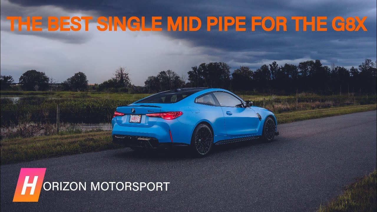 Установка средней трубы Horizon Motorsport Single Mid Pipe на мой G82 M4 CS 2025 года