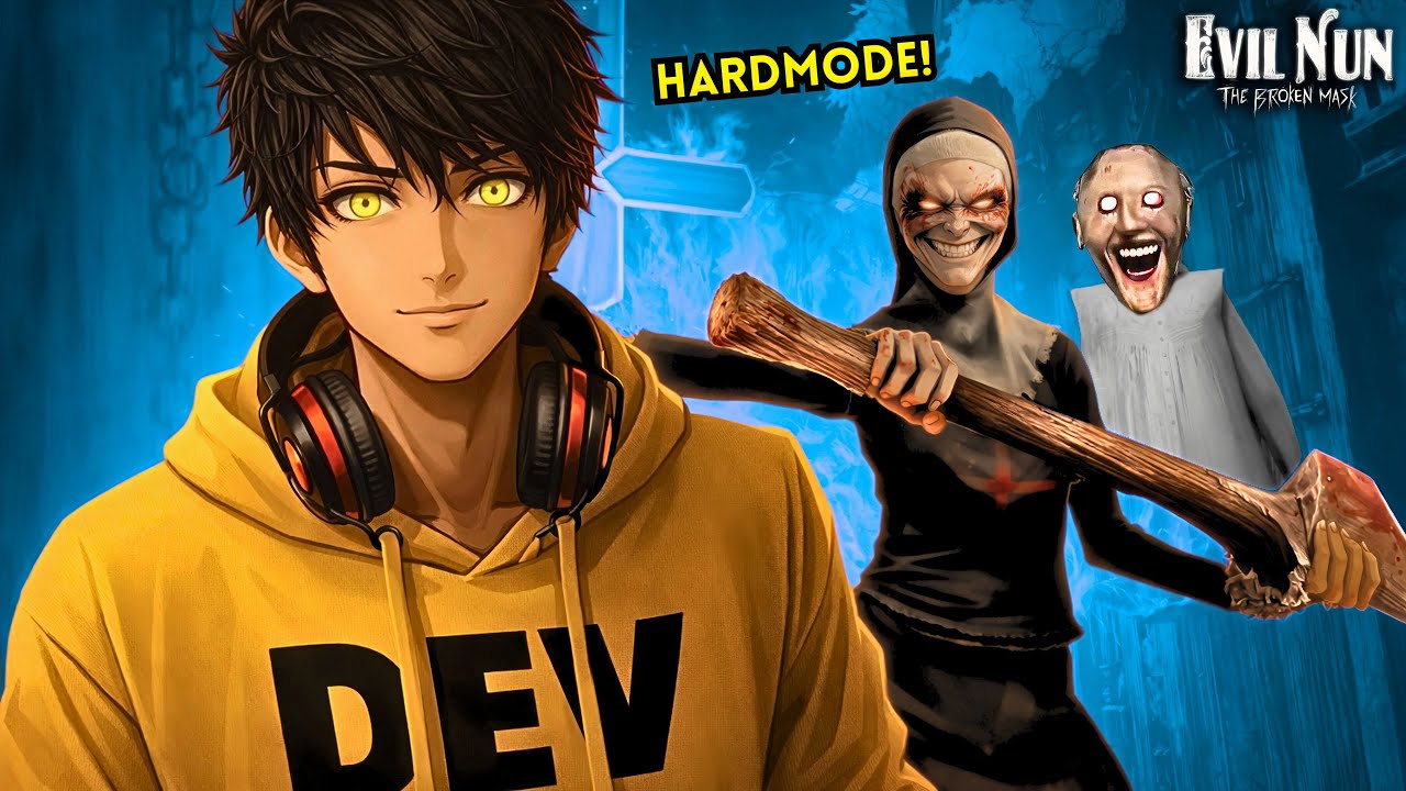 ANZU SENPAI Plays Evil Nun The Broken Mask | HARD MODE Main Door Escape