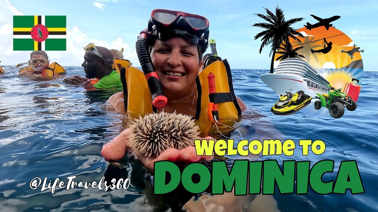 🇩🇲📍SNORKELING IN DOMINICA • CHAMPAGNE REEF • @LifeTravels360 • 4K