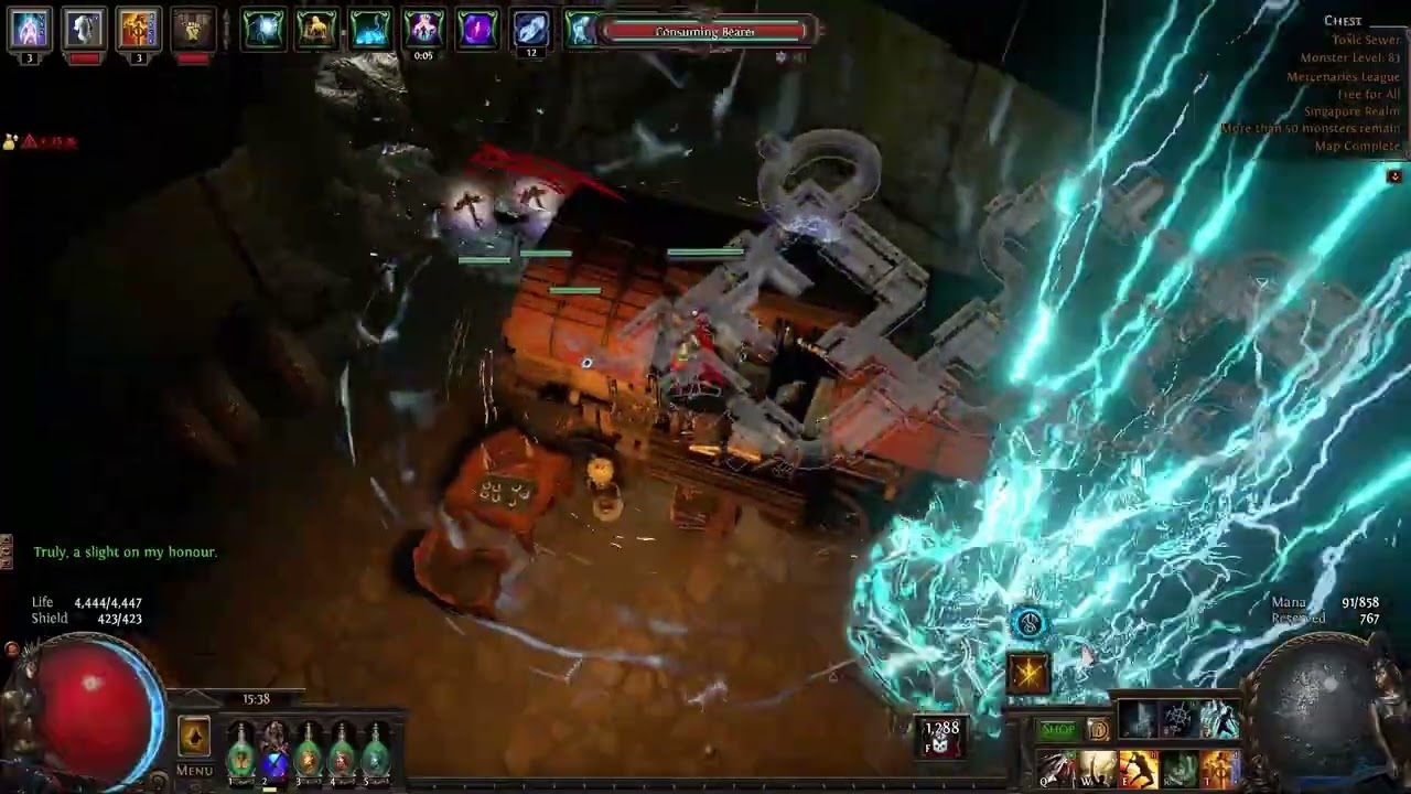 POE 3.26 Lightning Holy Relic 180M DPS | Titanic Rogue Exile | Uber Boss | T17 Showcase
