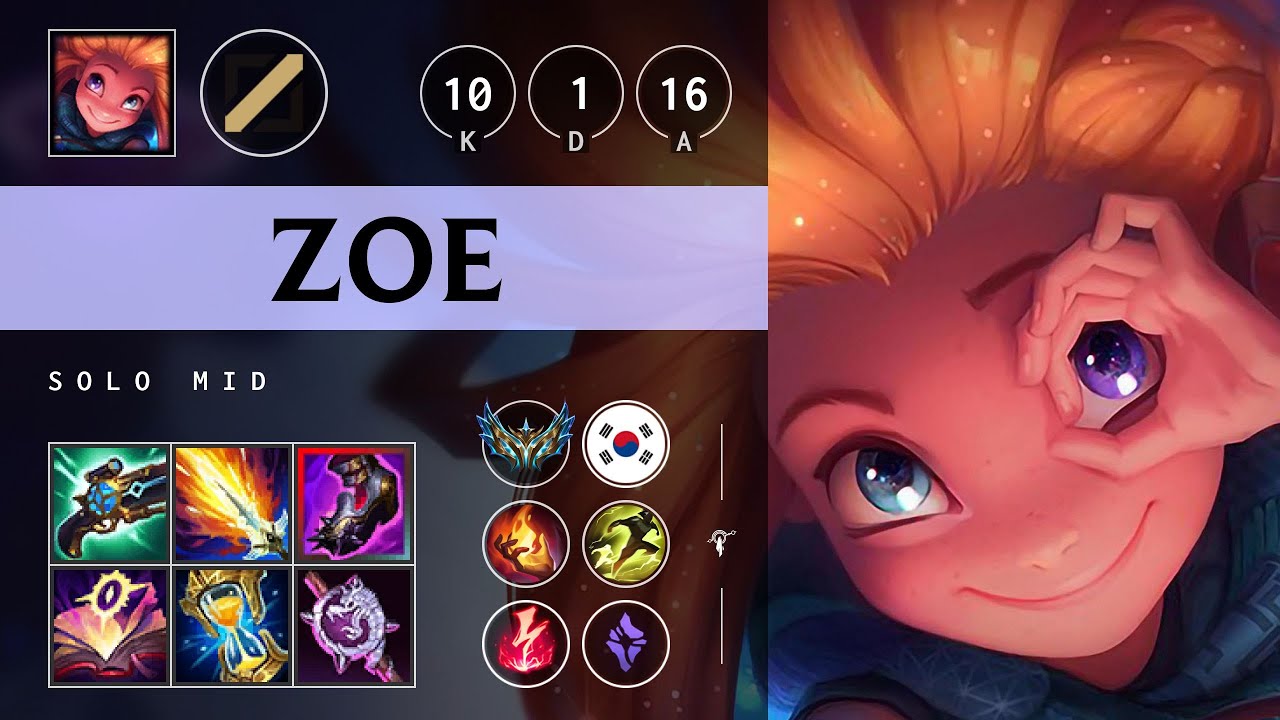 Zoe Mid vs Talon - KR Challenger Patch 25.21