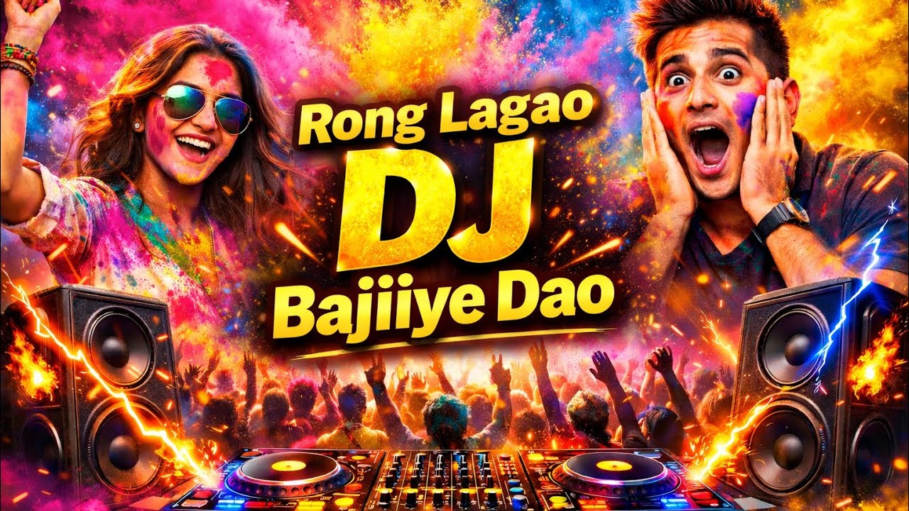 Rong Lagao DJ Bajiye Dao 🔥 Holi Special Bangla DJ Remix 2026 | Bass Boosted Color Party Song