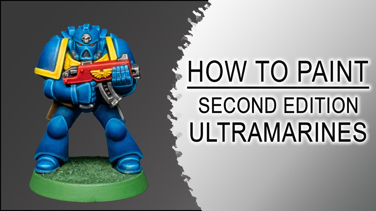 Ностальгия по Warhammer: покраска космодесантников в стиле &laquo;Тяжелый металл&raquo; 2-го издания.