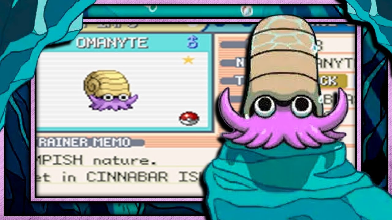 Live! Shiny Omanyte after only 852 sr’s! (DTQ #6)