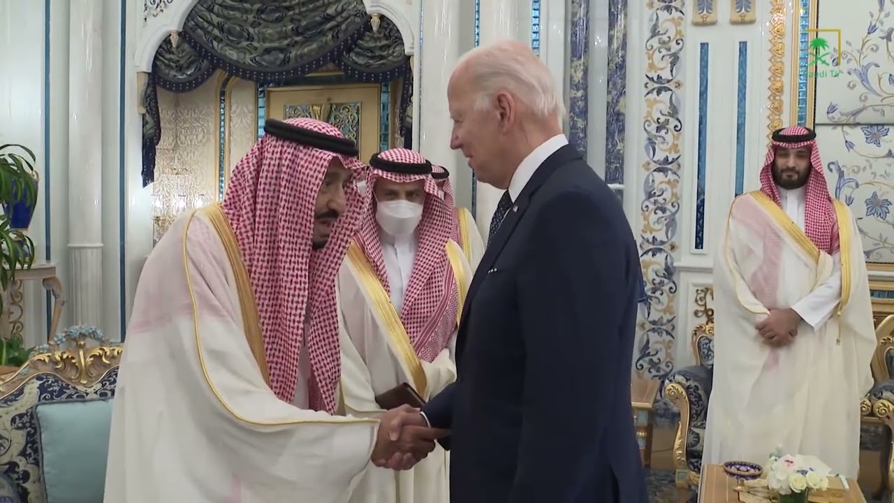 King Salman welcomes the United States President JoeBiden