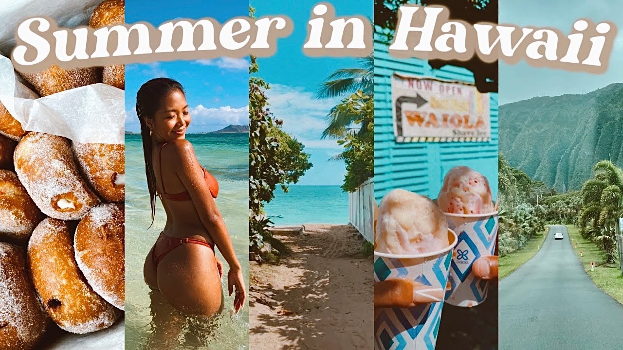 SUMMER DAYS IN HAWAII: secret beach, places to eat in Oahu (Poke, Malasadas) & Oahu Botanical Garden