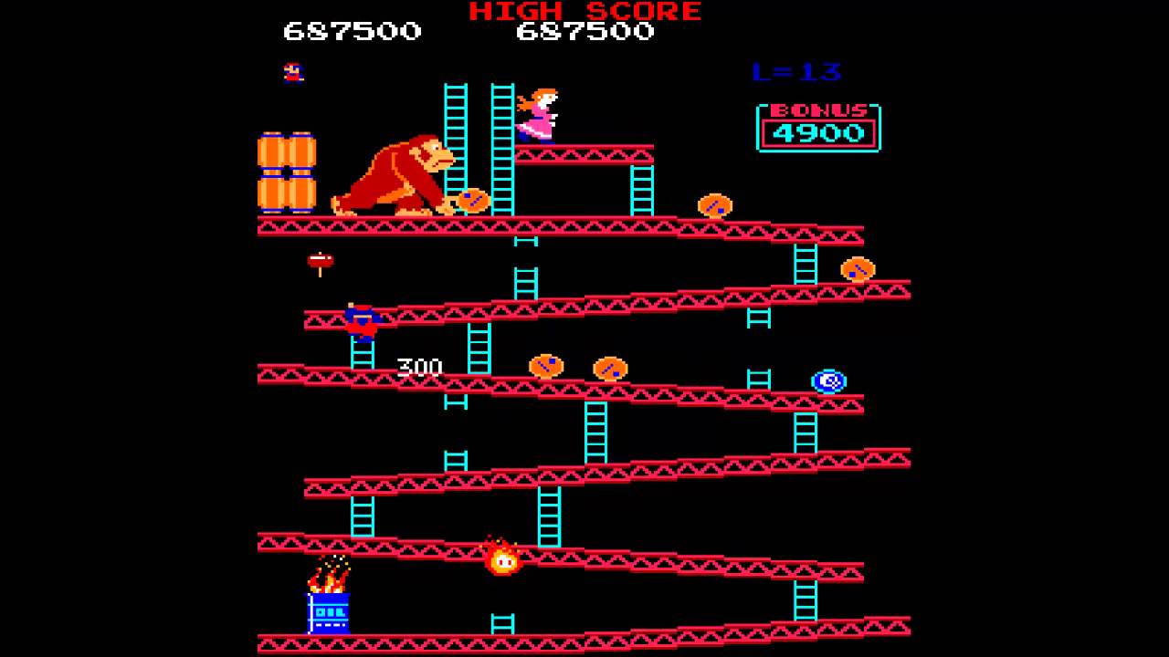 MAME World Record: Donkey Kong [US Set 1] 1,206,800