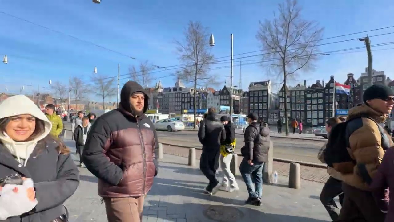 Amsterdam, Netherlands 4K Walking Tour | :A Sunny Walk in  Amsterdam