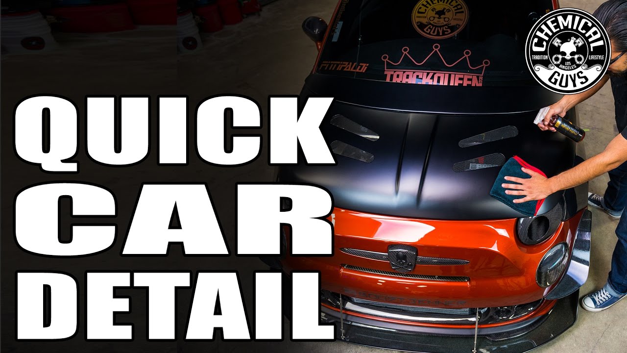 How To Quickly Detail Your Car! - Fiat 500  - Chemical Guys Car Care