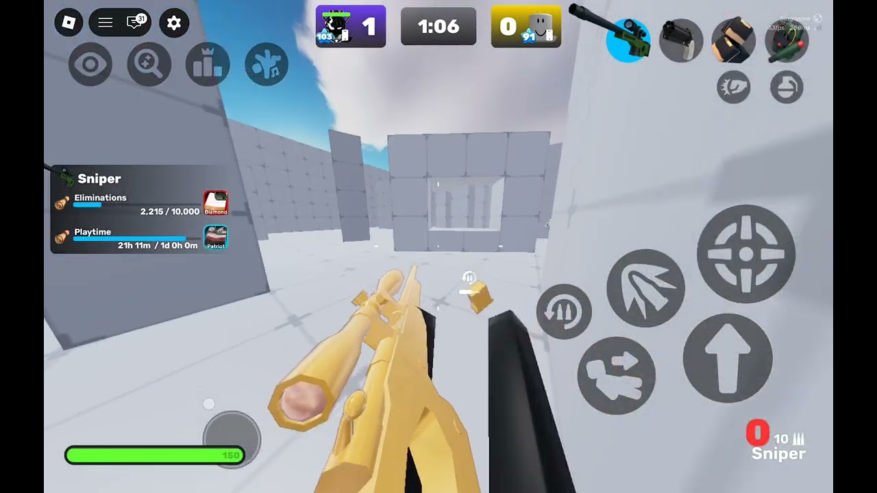I VS MY FRIEND AND I GO CRAZY AT HIM AND I WIN