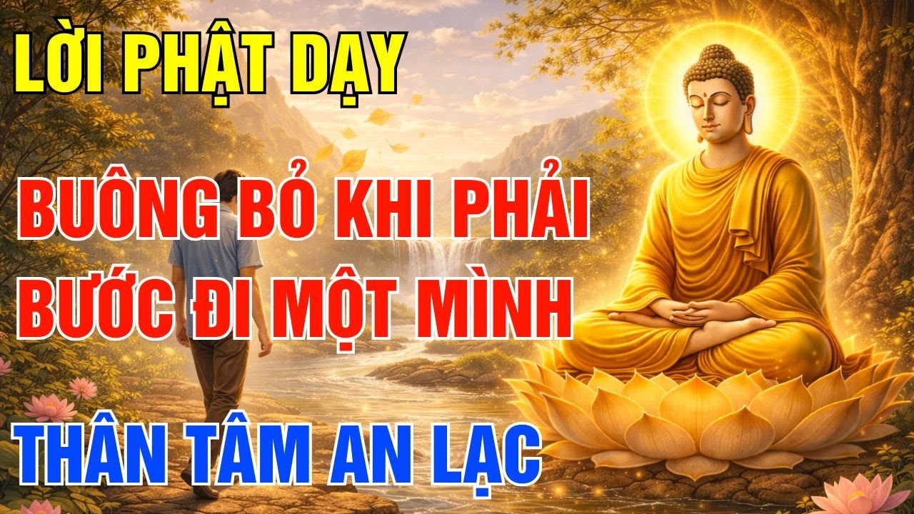 Phật Dạy Về Buông Bỏ Khi Phải Bước Đi Một Mình Để Tâm An Lạc Và Sống Bình Yên| Một Ngày An Lành