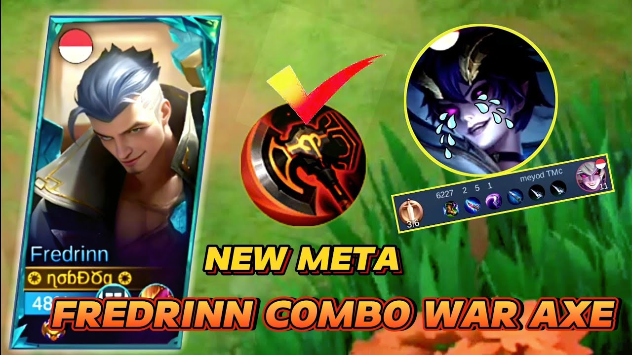 Fredrinn Best Build Combo War Axe 2024 MOBILE LEGENDS BANG BANG
