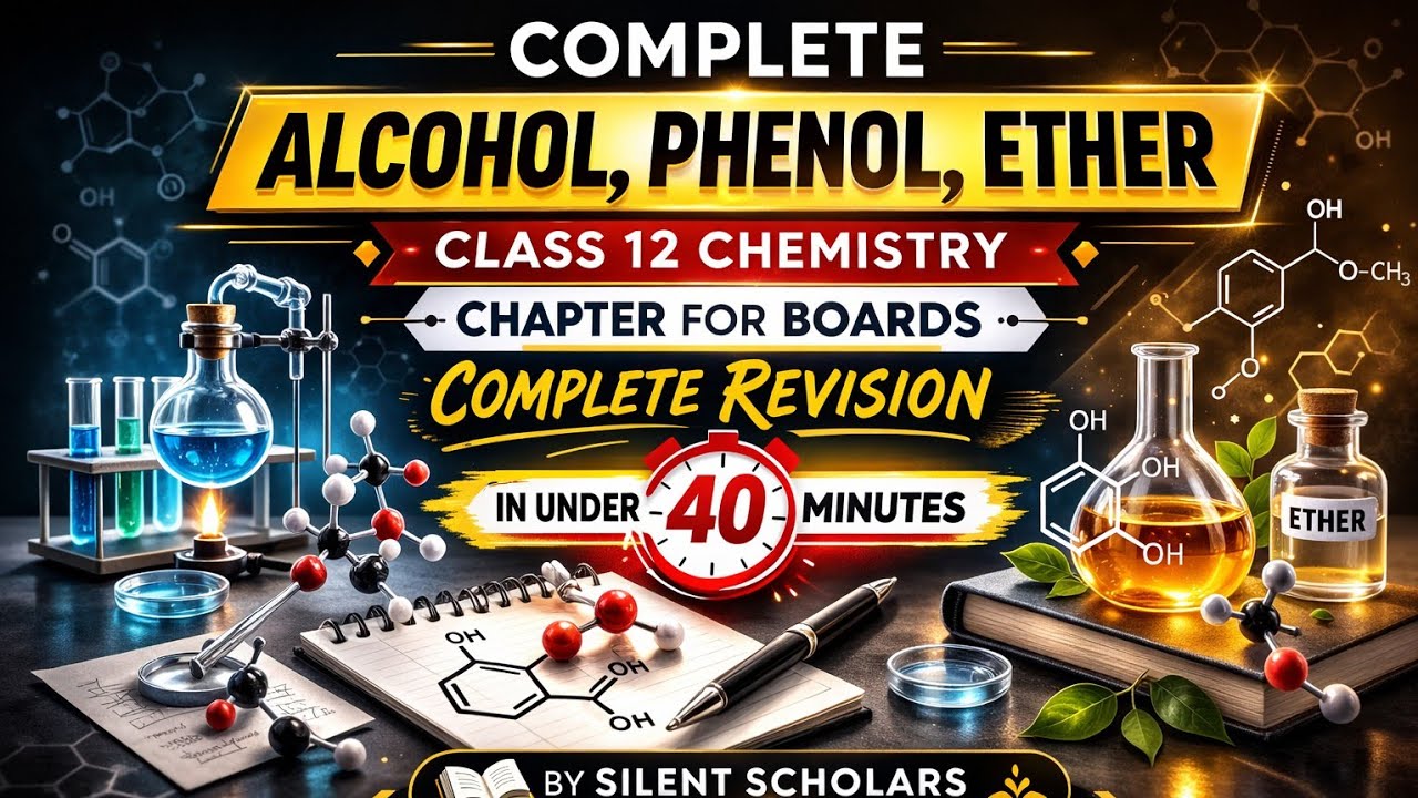 Alcohol, Phenol & Ether Complete Revision Class 12  Chapter for Boards 2026 #chemistry 