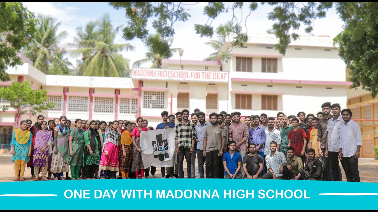 ONE DAY WITH -- MADONNA HIGH SCHOOL FOR THE DEAF -- STUDENTS