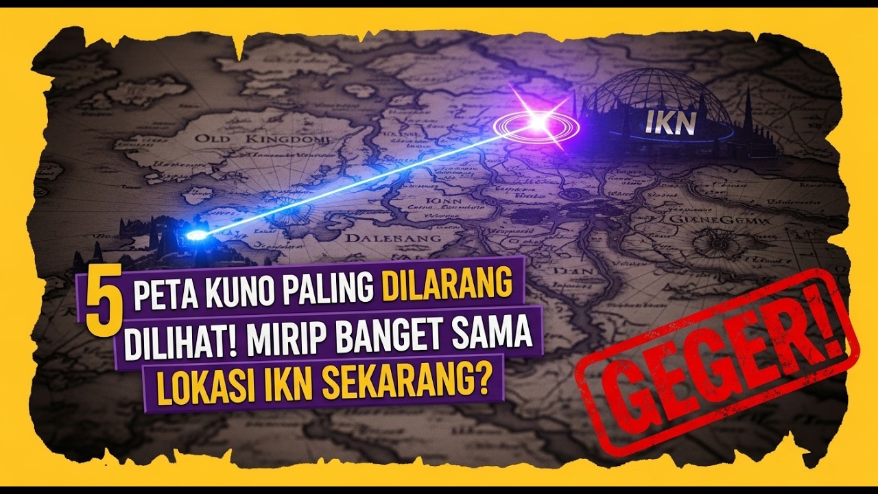 =CUMA KEBETULAN, ATAU JANGAN-JANGAN? Peta Kuno Mana Lagi yang Tunjukin Titik IKN Selain Kutai?