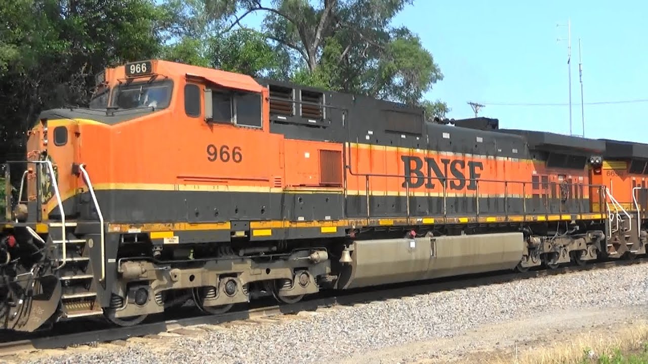 BNSF 6690 Leads Iron Ore Train, Colona, IL 7/3/21