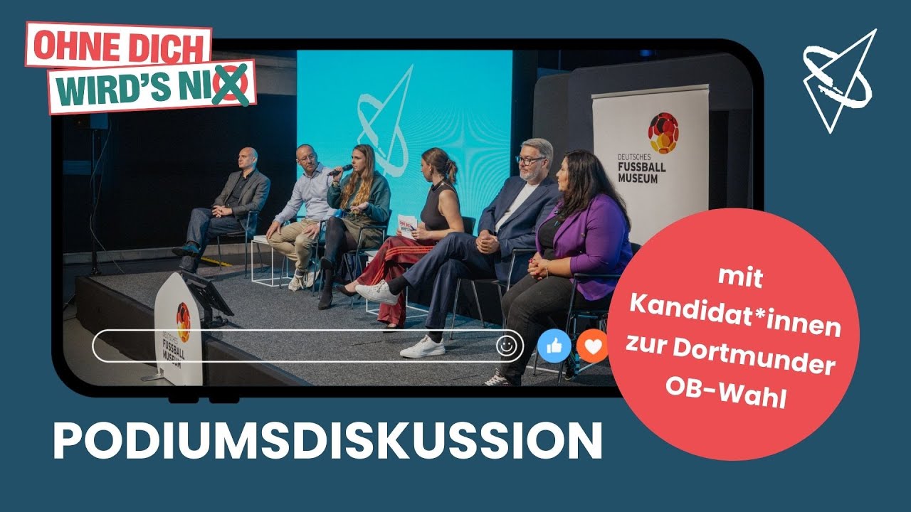 Podiumsdiskussion zur Kommunalwahl 2025 in Dortmund