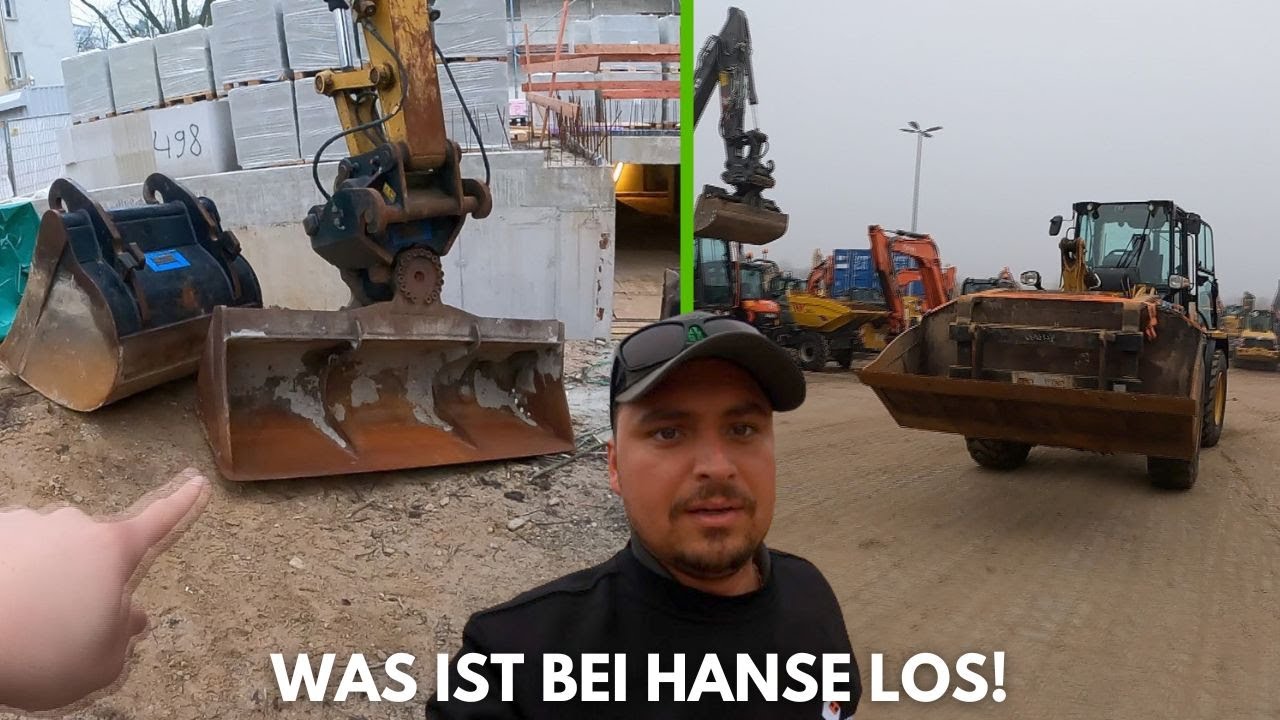 Heute werden wieder GEILE Maschinen gefahren! | Der Macker mit dem Bagger