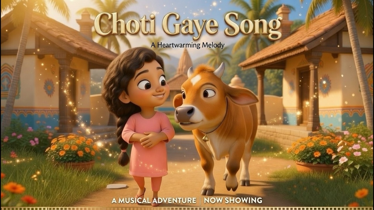 Chhoti Gaay Song | Hindi Nursery Rhyme | Moo Moo #kidslearning #kidssongs #rhymes