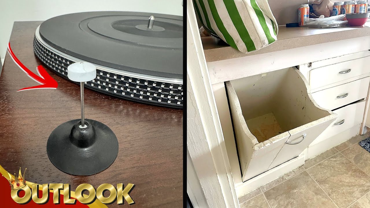 What Is This MYSTERIOUS Glued-on Pin On A Record Player And This Kitchen Bin In A 1922 Oregon House?