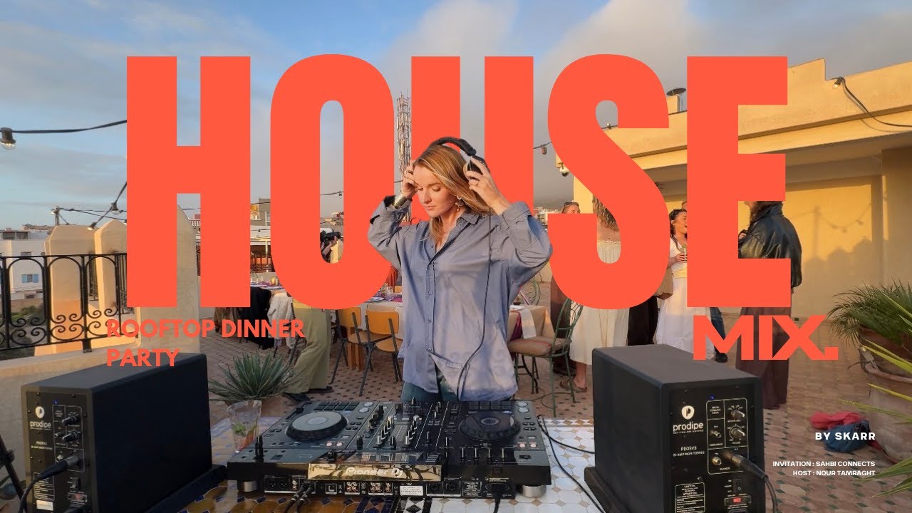 Rooftop Organic House Mix | Golden Hour Morocco | 1 Hour DJ Set