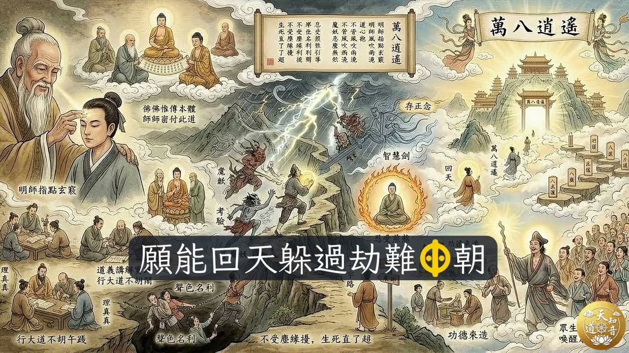 善歌 濟公活佛慈訓：【萬八逍遙】✨ 找回本心，超脫生死輪迴！| 調寄：童年老家