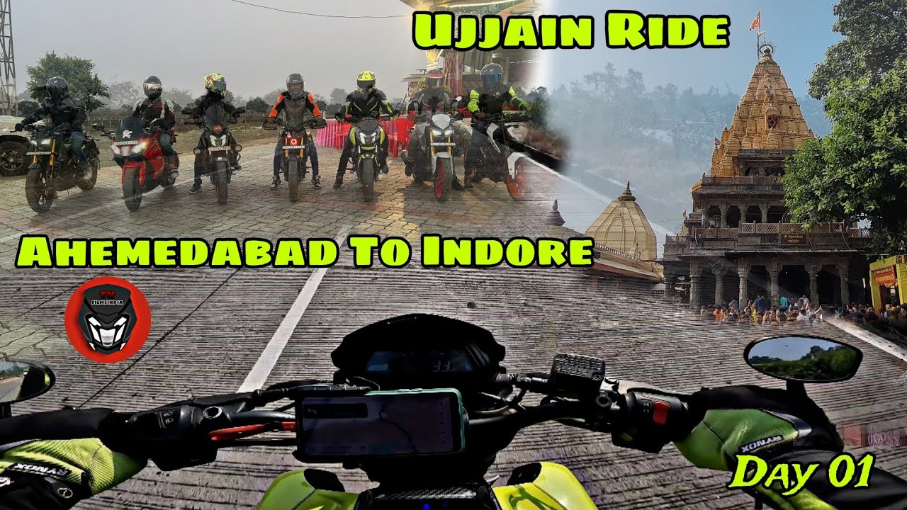 Ahmedabad To Indore || Ujjain Ride 💫 || Day 01