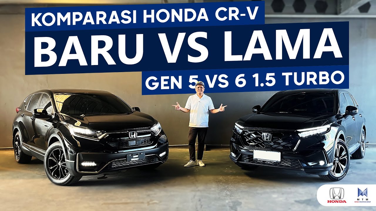 KOMPARASI ALL NEW HONDA CR-V 1.5 Turbo vs CR-V BLACK EDITION| Perbandingan generasi 5 dan 6