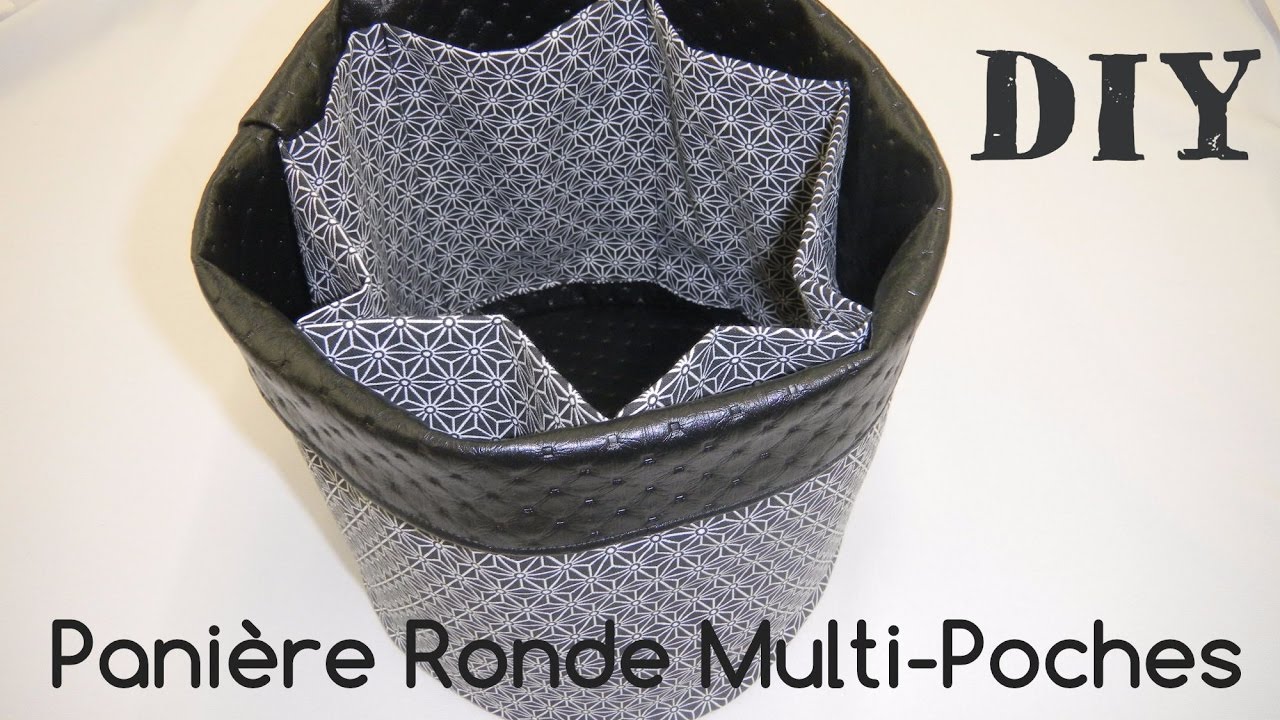 Tuto Couture Panière Ronde Multi-Poches DIY