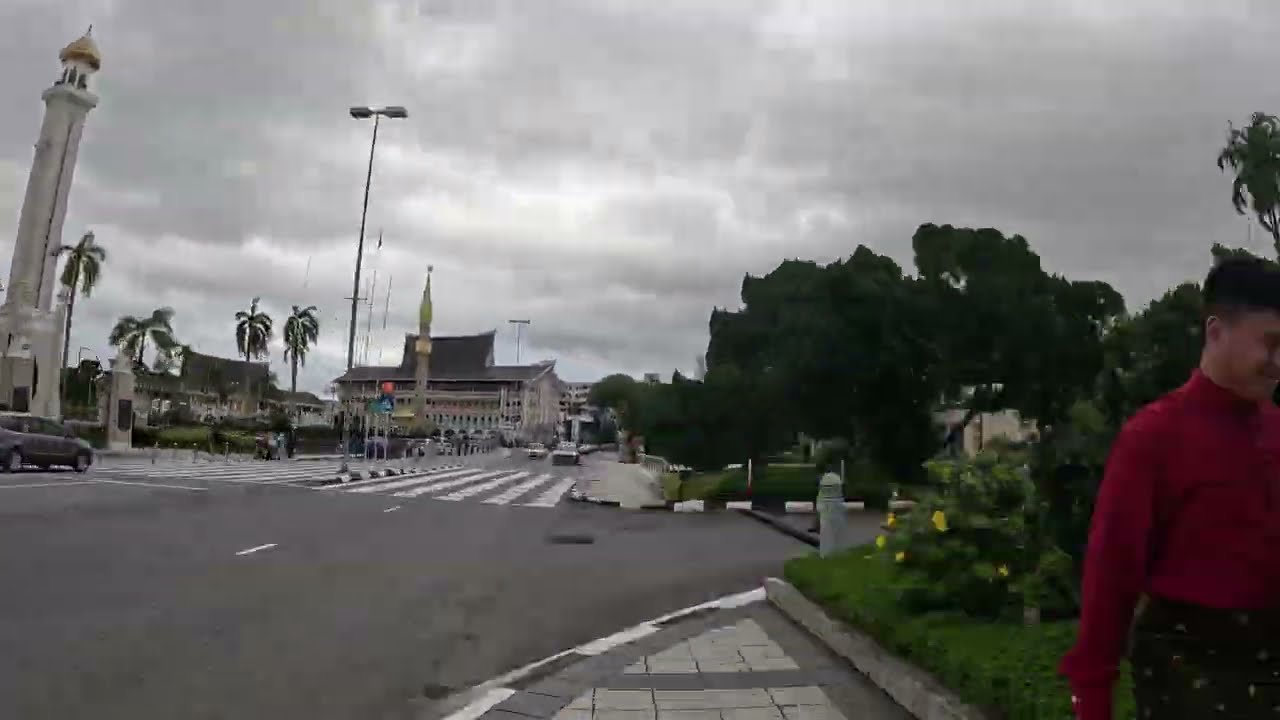 4k Timewarp Walk through BSR, Brunei Darussalam with drone footage and Proboscis Monkeys.