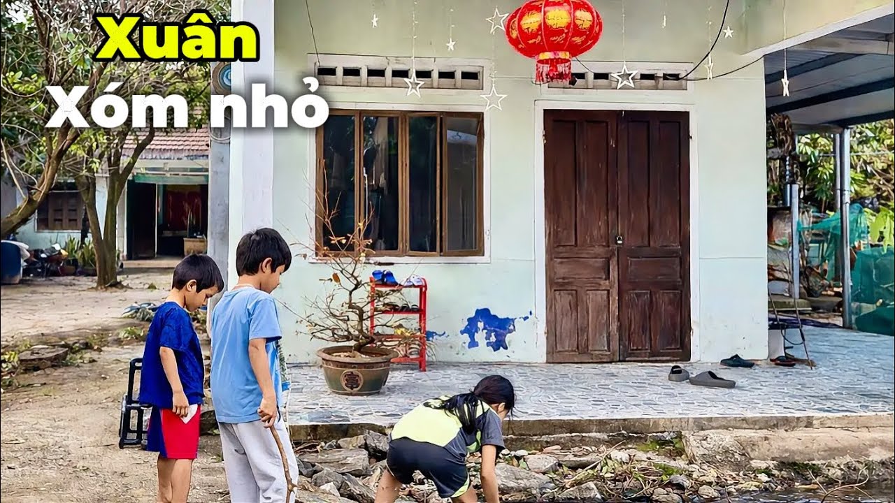 Xuân về bên sông Cu Đê, một xóm nhỏ rất yên bình
