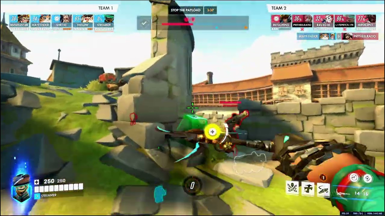 overwatch - mizuki 12k heals 4k damage 1 death gameplay video. defense on eichenwalde.