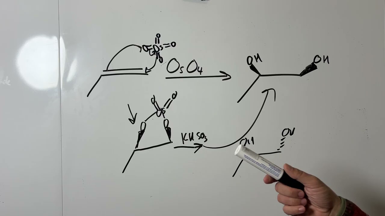 Osmium Tetraoxide Dihyroxylation | Alkene Reactions [Ep. 10]